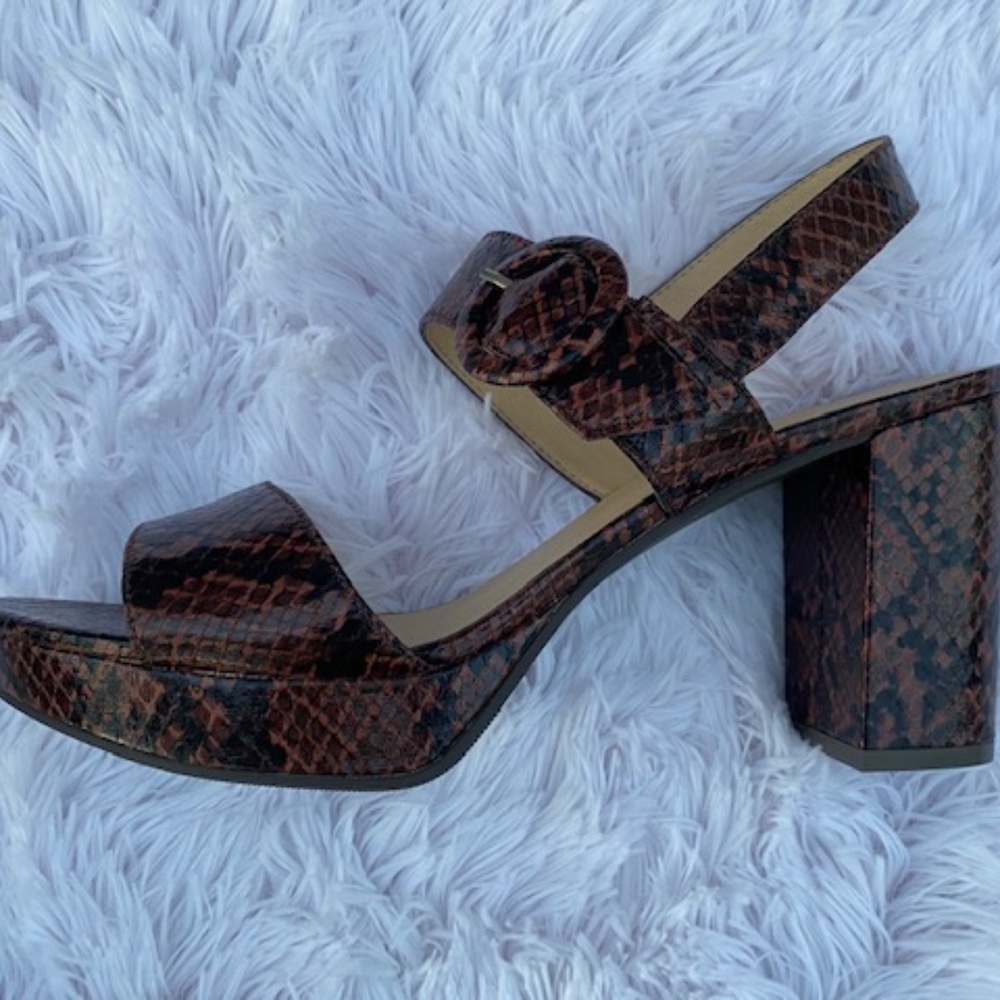 NIB Laundry Python Platform Sandals - Picture 2 of 10